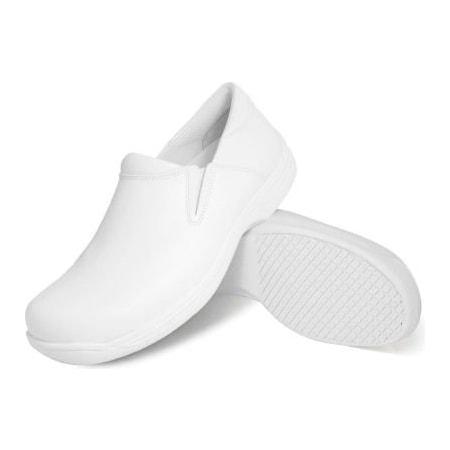 Lfc, Llc Genuine Grip Men's Slip-on Shoes, Size 12W, White 4705-12W
